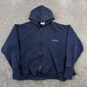 Vintage Handcuffs Sweatshirt Mens Large Blue Hoodie Skateboard Snowboard Street